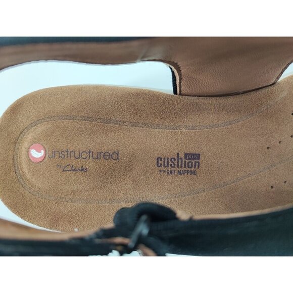 Clarks Women's Unstructured Cushion Strap Black Platform Sandals Size 7M US - Picture 9 of 9